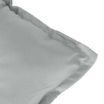 vidaXL Coussins de chaise à dossier haut lot de 4 gris clair mélangé