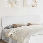 vidaXL Tête de lit avec tête de lit Blanc 180 cm Bois d'ingénierie