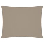 vidaXL Voile de parasol tissu oxford rectangulaire 5x7 m taupe