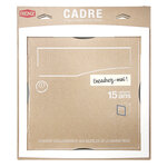 Cadre d'encastrement blanc 9010m