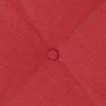 vidaXL Coussin de Dos Rouge 200 x 19 x 50 cm tissu