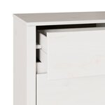 Commode vidaXL "DRAMMEN" Blanche 111x43x73 5 cm en Bois massif de Pin