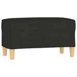 vidaXL Banc Noir 70x35x41 cm Tissu