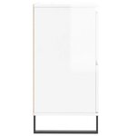 vidaXL Buffet Blanc brillant 60x35x70 cm Bois d'ingénierie