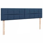 VidaXL Cadre de lit ottoman avec matelas bleu 180x200 cm tissu