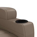 vidaXL Fauteuil de massage électrique Cappuccino Similicuir
