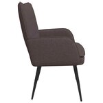 vidaXL Sofa 2 places Marron foncé 115 x 61 x 87 cm Tissu