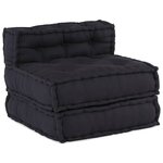 vidaXL Pouf modulaire anthracite 70x70x54 tissu