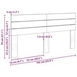vidaXL Tête de lit 140 cm en bois massif de chêne