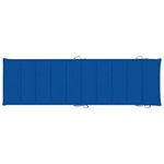 vidaXL Chaises longues lot de 2 avec table et coussins Acacia solide