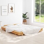 vidaXL Cadre de lit sans matelas bambou 180x200 cm