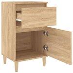 vidaXL Table de chevet chêne sonoma 40x35x70 cm