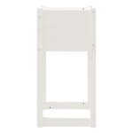 vidaXL Jardinière Blanc 40x40x81 cm Bois massif de pin