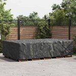 vidaXL Housse pour mobilier d'extérieur Noir 305 x 190 x 85 cm 420D