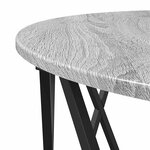 vidaXL Table basse Gris Sonoma 80 x 80 x 42 cm