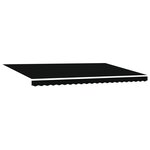 vidaXL Store Manuel Rétractable avec LED Noir 500x350 cm