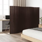 vidaXL Cloison de séparation marron foncé 165x400 cm bambou