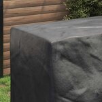 vidaXL Housse pour mobilier d'extérieur Noir 180 x 70 x 90 cm 600D