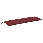 vidaXL Coussin de banc de jardin rouge bordeaux mélangé tissu