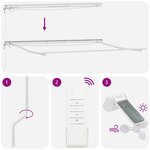 vidaXL Auvent rétractable automatique avec LED marron 400x300 cm