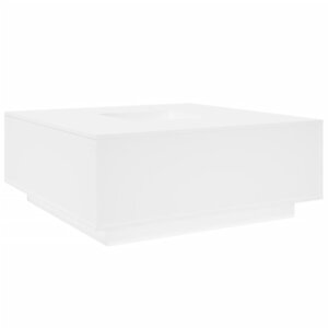 vidaXL Table basse blanc 100x100x40 cm bois d'ingénierie
