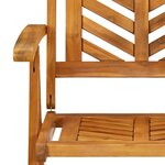vidaXL Chaises de jardin inclinables lot de 2 bois massif d'acacia