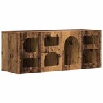 vidaXL Meuble TV Bois ancien 100 x 35 x 40 cm Bois d'ingénierie