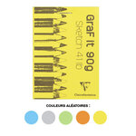 Bloc collé GraFit A7 90g 80F blanc CLAIREFONTAINE