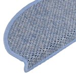 vidaXL Tapis d'escalier autocollants 30 Pièces 65x21x4 cm bleu