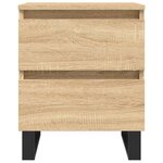 vidaXL Tables de chevet 2 Pièces chêne sonoma 40x35x50 cm bois ingénierie