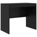vidaXL Bureau avec rangement chêne noir bois d'ingénierie