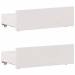vidaXL Cadre de lit sans matelas avec tête de lit 90x200cm bois de pin