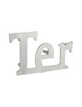 THIRARD - Lettre Ter à visser  inox  H.80mm - THIRARD