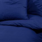 vidaXL Ensemble de housse de couette Bleu marine 135x200 cm Microfibre