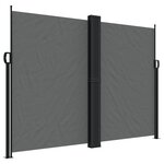 vidaXL Auvent latéral rétractable anthracite 180x1000 cm