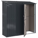 vidaXL Cabanons de jardin Anthracite 203 5 x 73 x 200 cm Métал