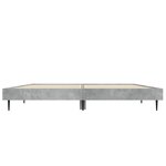 vidaXL Cadre de lit gris béton 120x190 cm bois d'ingénierie