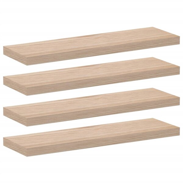 vidaXL Étagères flottantes 4 Pièces 80x23 5x4 cm bois d'ingénierie