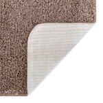 vidaXL Tapis de bain antidérapant avec découpe pour toilette Marron
