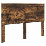 vidaXL Cadre de lit Chêne fumé 140 x 190 cm Bois Ingénierie