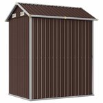 vidaXL Abri de jardin marron 192x152 5x237 cm acier galvanisé