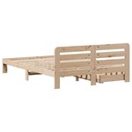 vidaXL Cadre de lit sans matelas 120x200 cm bois de pin massif