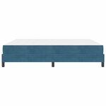 vidaXL Lit boxspring avec matelas Bleu foncé 180 x 200 cm Velours