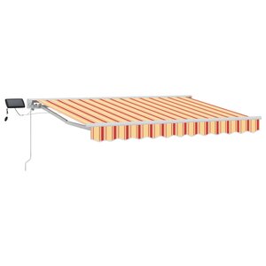 vidaXL Cadre de store manuel avec LEDs 3 5 x 2 5 m