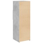vidaXL Buffet haut gris béton 40x42 5x124 cm bois d'ingénierie