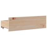 vidaXL Lit bibliothèque sans matelas 75x190 cm bois de pin massif