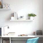 vidaXL Étagère flottante murale chêne et blanc 80x23 5x3 8 cm MDF