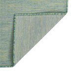 vidaXL Tapis à tissage plat d'extérieur 100x200 cm Turquoise