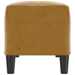 vidaXL Banc Marron 100x35x41 cm Velours
