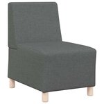 vidaXL Unité de Sofa Modulaire Sans Accoudoirs 2 Pièces Gris foncé